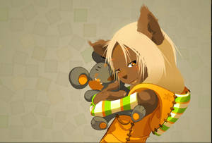 والپیپر 4K بازی موبایل Dofus آنلاین — گربه والپیپر