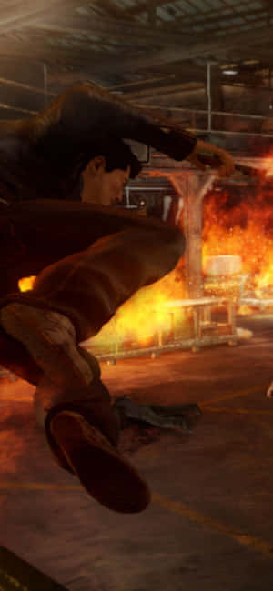 پس‌زمینه Sleeping Dogs برای iPhone Xs