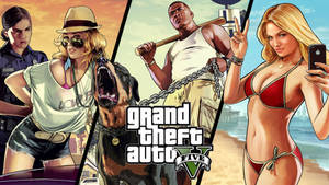 پوستر پنل جذاب GTA — جی‌تی‌ای والپیپر