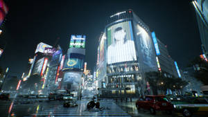 والپیپر گذرگاه شیبویا در بازی Ghostwire Tokyo