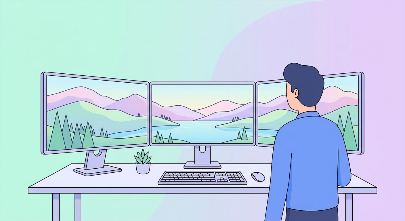 والپیپر برای تنظیمات چند مانیتوره