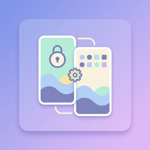 لاک‌اسکرین + هوم‌اسکرین جفت | wallpaper image tool preview